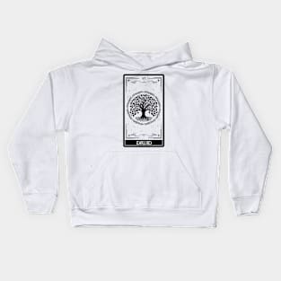 Druid Tarot Card D&D Nat 20 Dungeons & Dragons T-Shirt Black Kids Hoodie